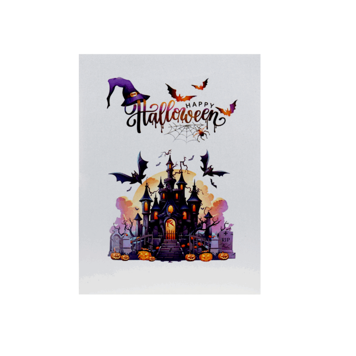 Haunted Castle Pop-Up Card - Image 3