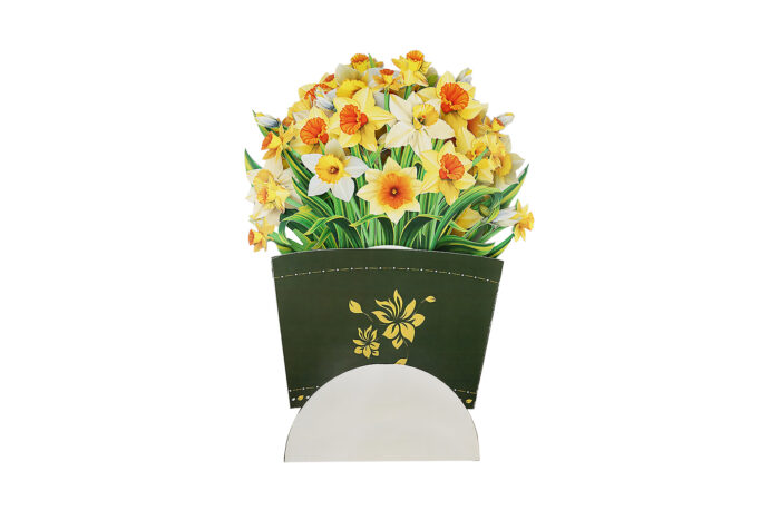 Small Daffodil Bouquet Pop-up Card - Image 3