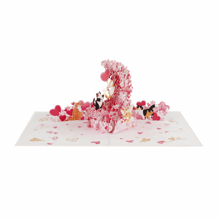 Cats in Love Pop-up Card - Image 6