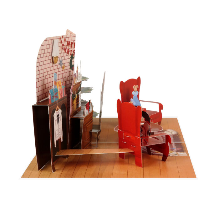 Santa's Cozy Room Pop-up Card - Image 5