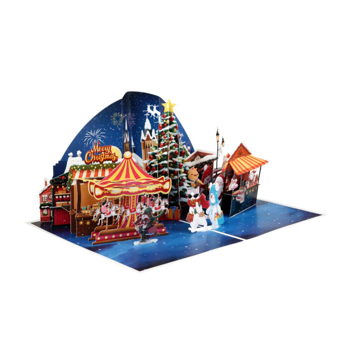 Christmas Night Pop-up Card - Image 7