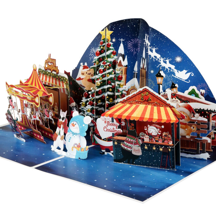 Christmas Night Pop-up Card - Image 9