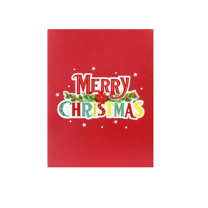 Colorful Merry Christmas Pop-up Card - Image 4