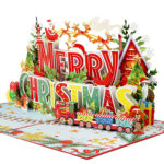 Colorful Merry Christmas Pop-up Card - Image 6
