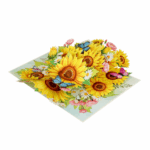 Sunflower With Butterflies Pop-up Card - Image 6