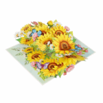 Sunflower With Butterflies Pop-up Card - Image 3
