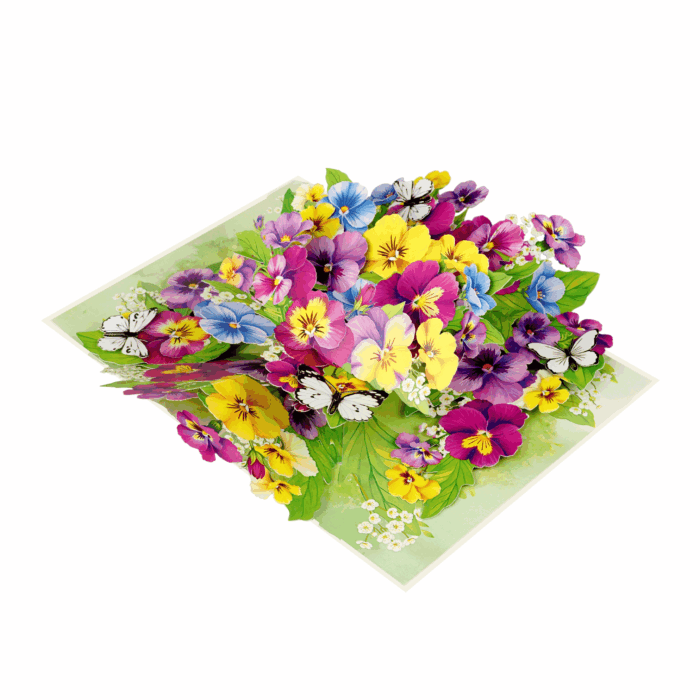 Pansy Flower Pop-up Card - Image 5