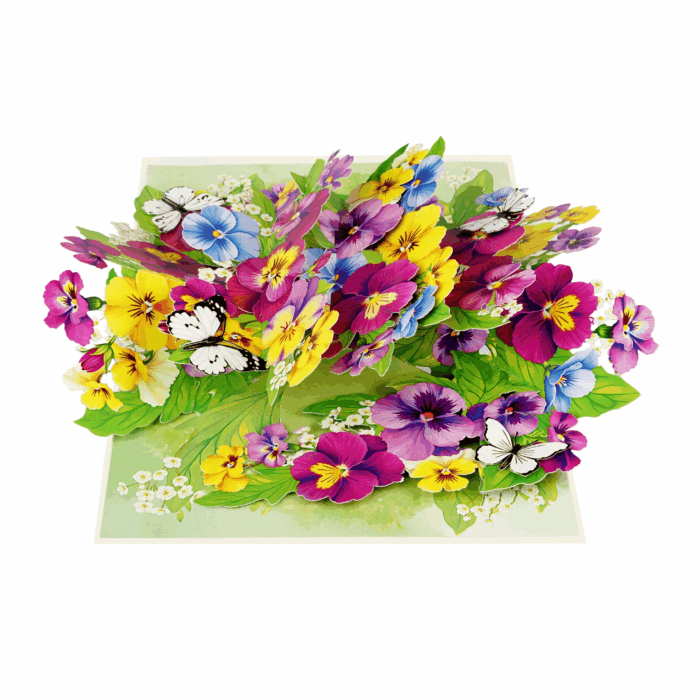 Pansy Flower Pop-up Card - Image 6