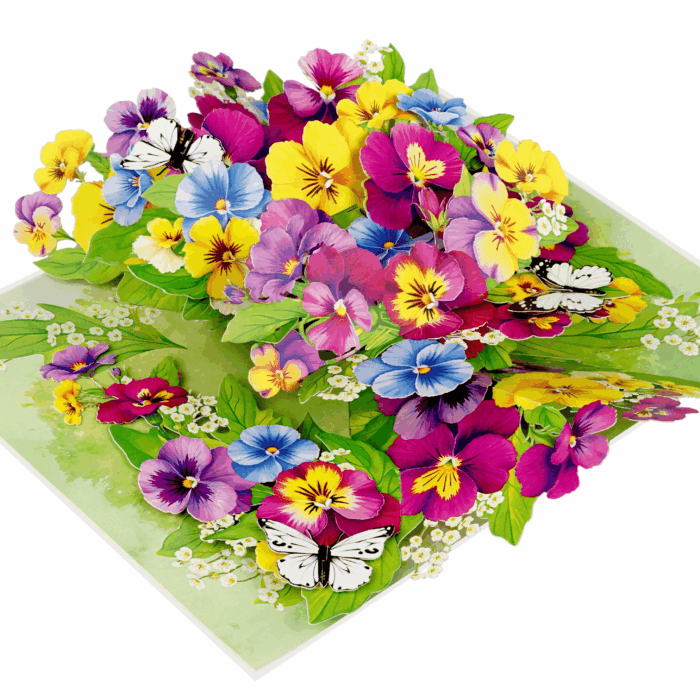 Pansy Flower Pop-up Card - Image 7