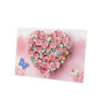 Pink Rose Heart Pop-up Card - Image 5