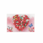 Red Rose Heart Pop-up Card - Image 3