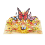 Autumn Butterfly Garden Pop-up Card - Image 5