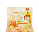 Cocktail Musical Birthday Pop-Up Card - Image 3