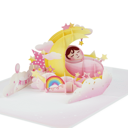 newborn-pink-pop-up-card