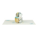 Blue Baby Elephant Pop-Up Card - Image 6