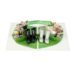 Wellington Boots Wedding Pop-Up Card - Image 6