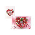Love Rose Heart Pop-Up Card - Image 2