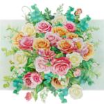 3D floral greeting card