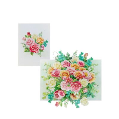 birthday flower pop-up card