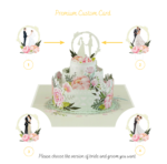 Custom wedding pop-up card