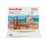 marketing pop up card university 3D design