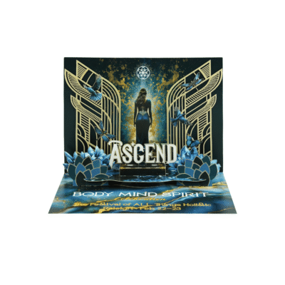 custom 3d pop up card ascend festival event invitation