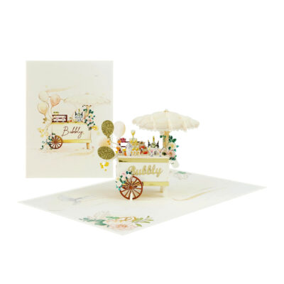 Wedding drink cart  pop up card 