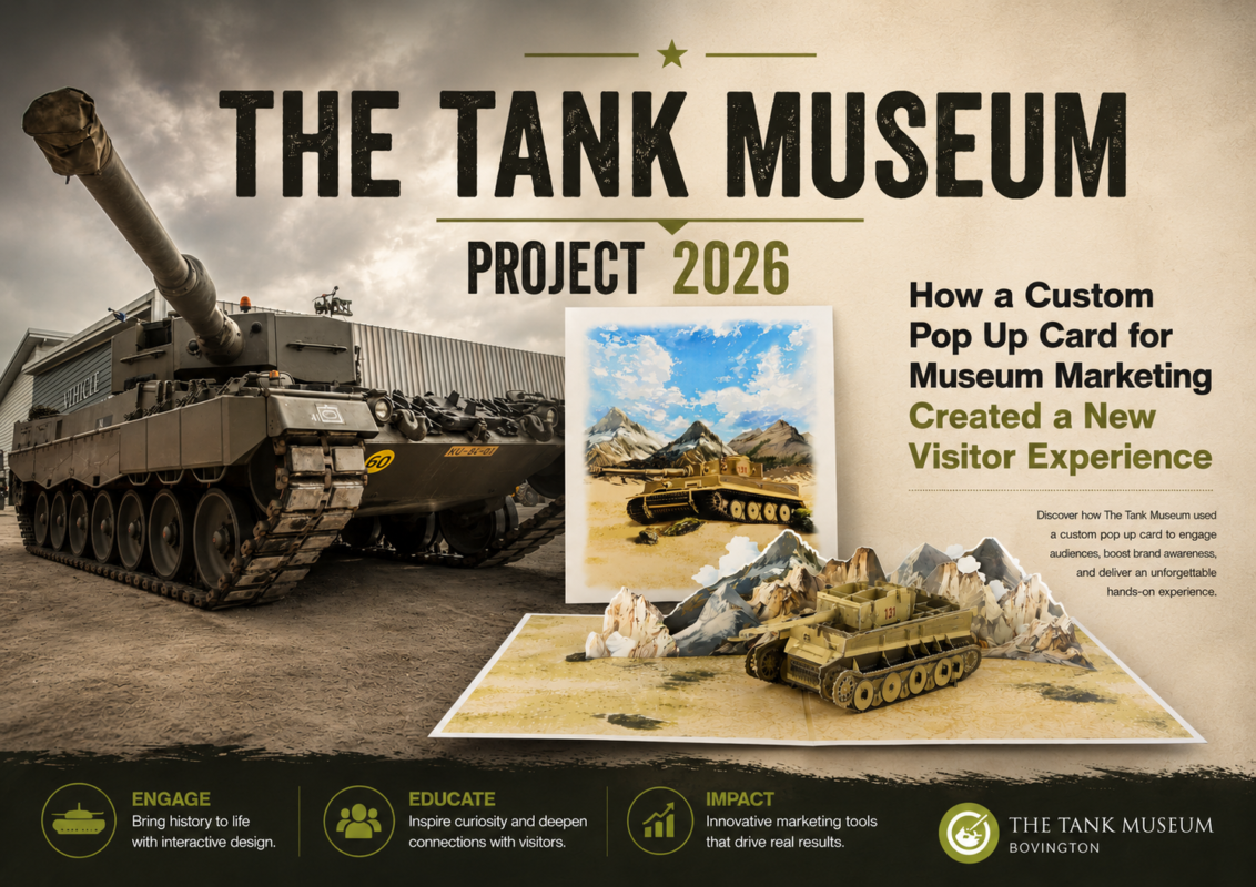 The Tank Museum Project: How a Custom Pop Up Card for Museum Marketing Created a New Visitor Experience