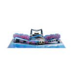 Steel Bridge Portland Pop Up Card | Custom City Landmark Card Manufacturer Vietnam - Image 6