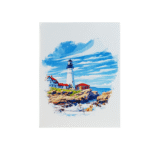 Custom Landmark Pop Up Card Oregon Coast Lighthouse Design - Image 5