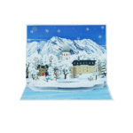 Custom Landmark Pop Up Card Inspired by Chiemsee and the Alps