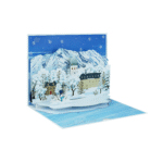 Custom Landmark Pop Up Card Inspired by Chiemsee and the Alps - Image 3