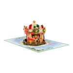 Christmas Carousel Pop-Up Card - Image 7