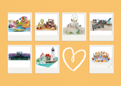 Balanced retail pop up card product mix with simple everyday cards and premium complex card designs