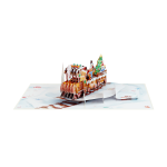 Gingerbread Train Pop Up Card - Image 4