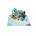 Ocean Birthday Wishes Pop Up Card - Image 4