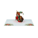 Christmas Double Robins Pop Up Card - Image 3
