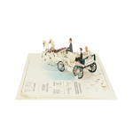 Wedding Carriage Pop Up Card – Just Married Version - Image 6