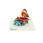 Christmas Robin and Giftbox Pop Up Card - Image 5