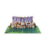 Wisteria Bridge Pop Up Card - Image 6